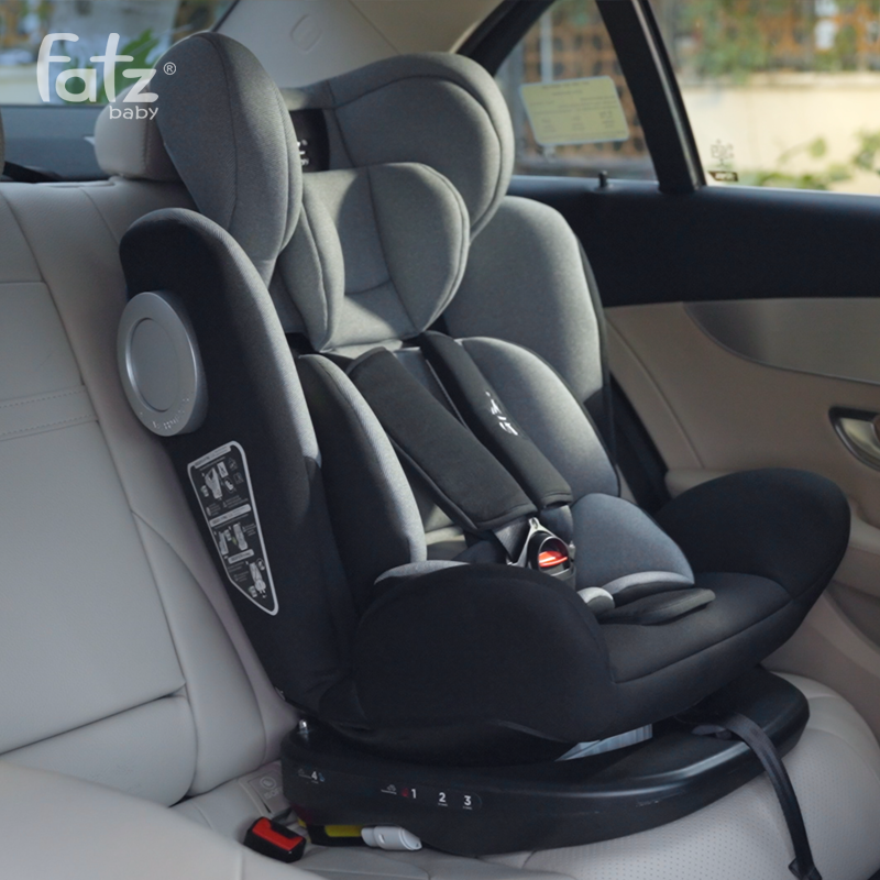 ghẾ ngỒi Ô tÔ an toÀn cho bÉ xoay 360 ĐỘ cÓ isofix vÀ top tether