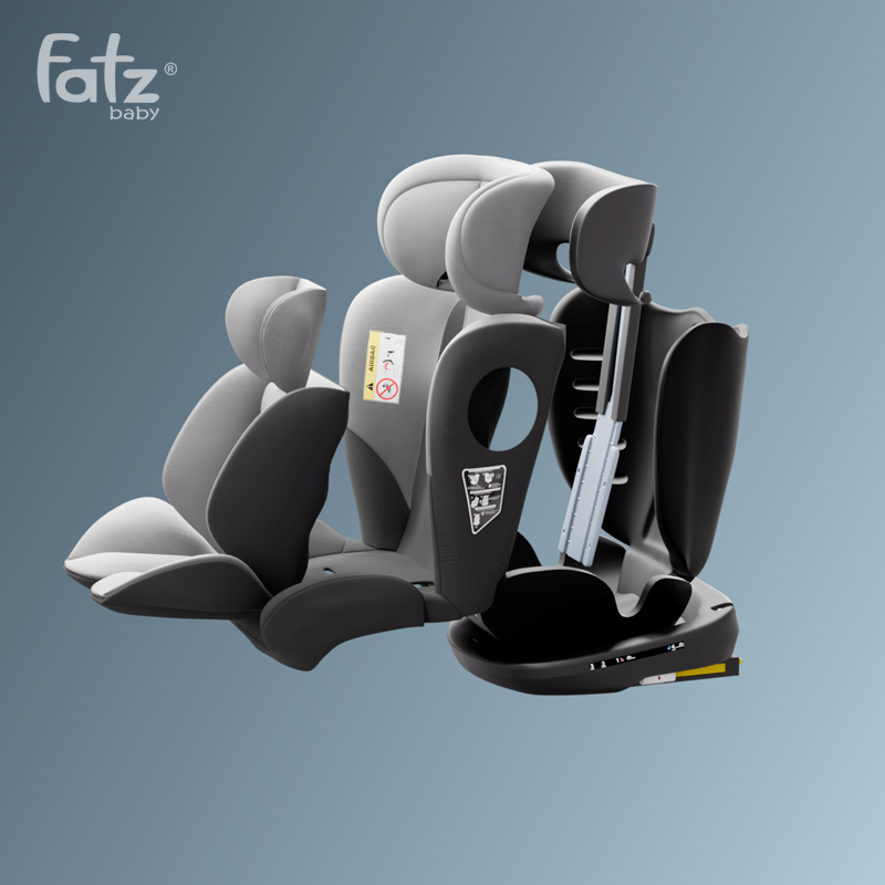 ghẾ ngỒi Ô tÔ an toÀn cho bÉ xoay 360 ĐỘ cÓ isofix vÀ top tether