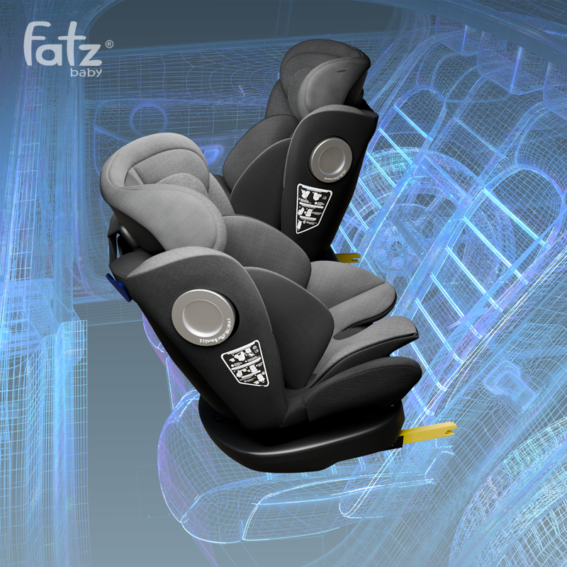 ghẾ ngỒi Ô tÔ an toÀn cho bÉ xoay 360 ĐỘ cÓ isofix vÀ top tether