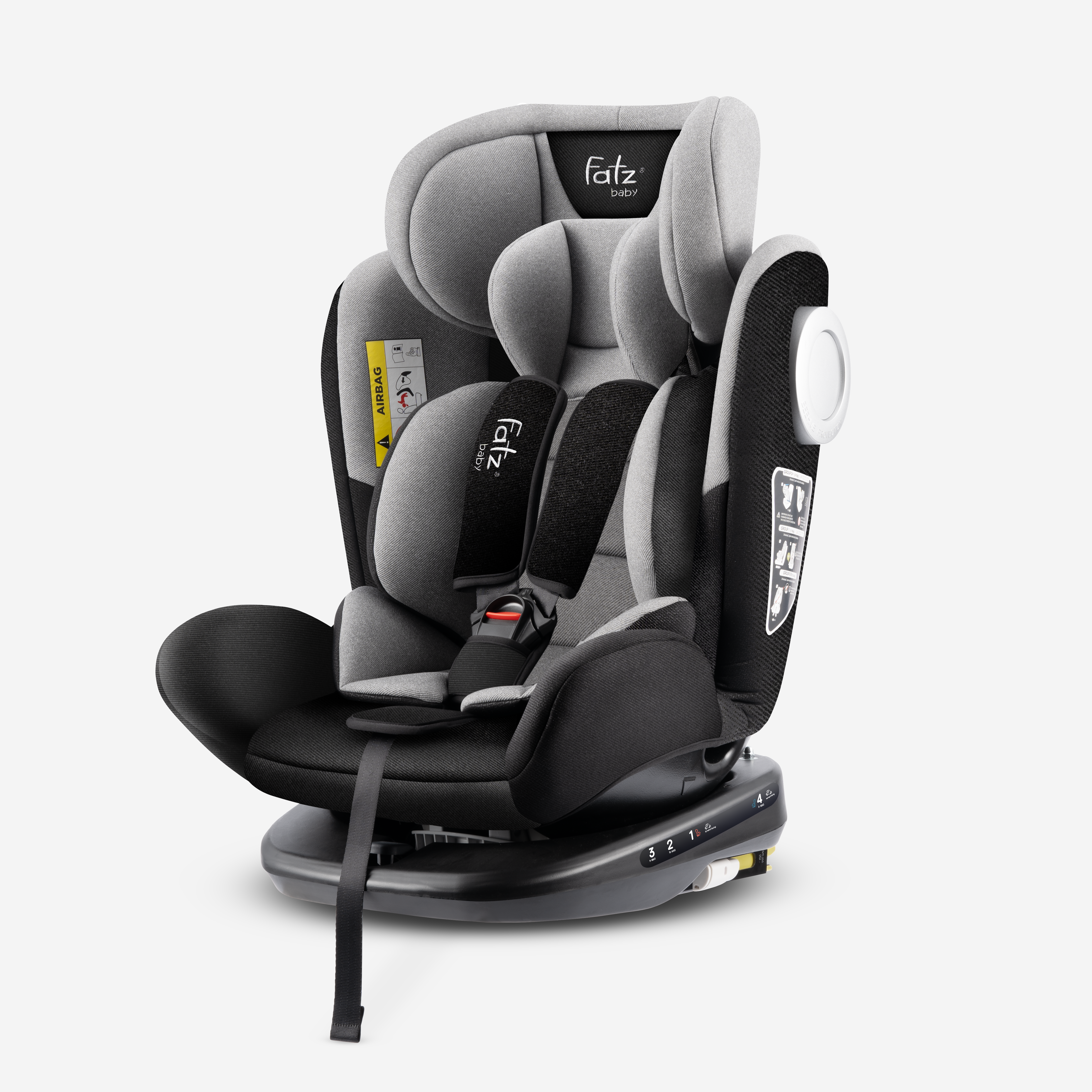 ghẾ ngỒi Ô tÔ an toÀn cho bÉ xoay 360 ĐỘ cÓ isofix vÀ top tether